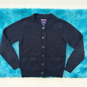 French Toast Toddler Girl Uniform Cardigan Size 6/6X